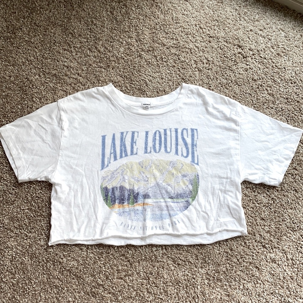 Garage clothing Lake Louise crop top